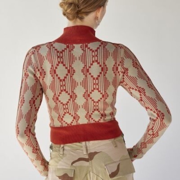 BDG Chandler Geometric Zip-Up Sweater size XS - Picture 2 of 5